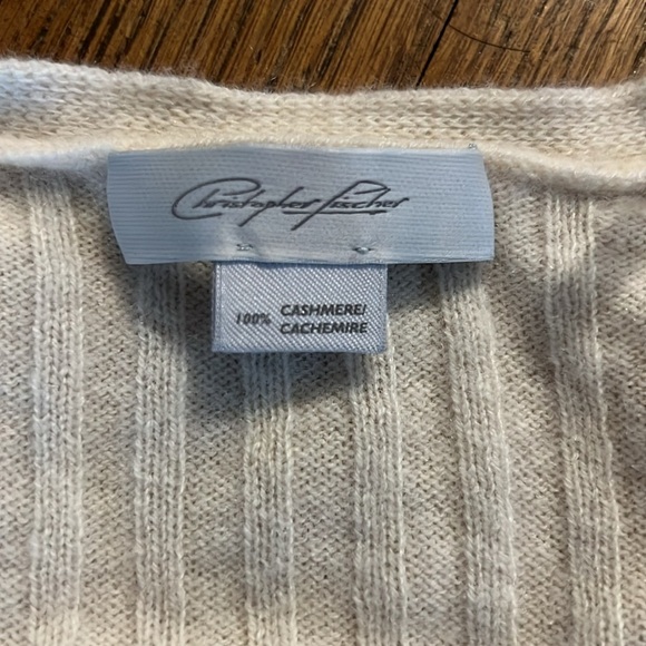Christopher Fischer Cashmere Ribbed Knit Sweater - Picture 2 of 5